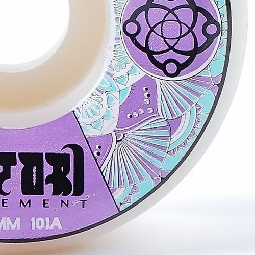 Satori Mandala Purple 101A 53.5mm Skateboard Wheels