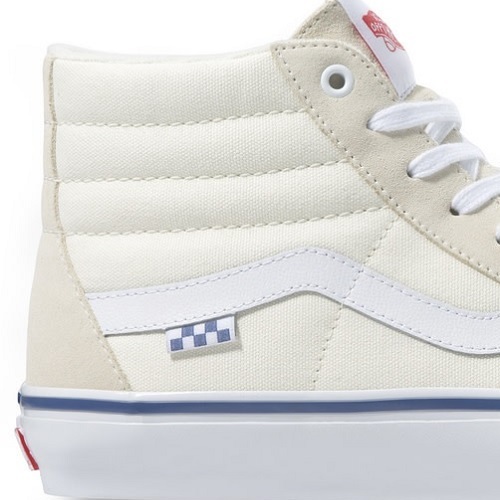Vans Skate Sk8 Hi Off White Shoes [Size: US 9]