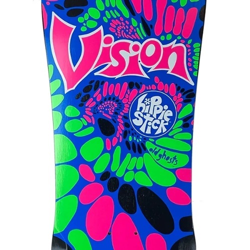 Vision Hippie Stick Reissue Black Skateboard Deck