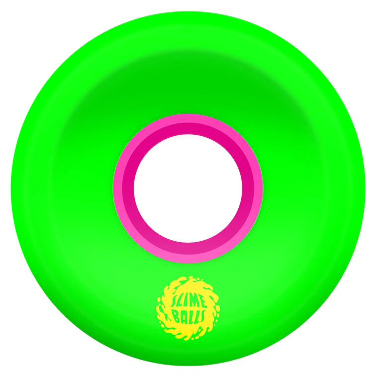 Slime Balls Mini OG Slime Green Pink 78A 54.5mm Skateboard Wheels