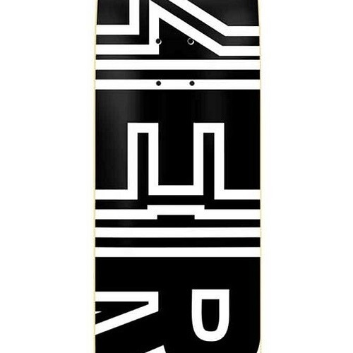 Zero Bold Black White 8.375 Skateboard Deck