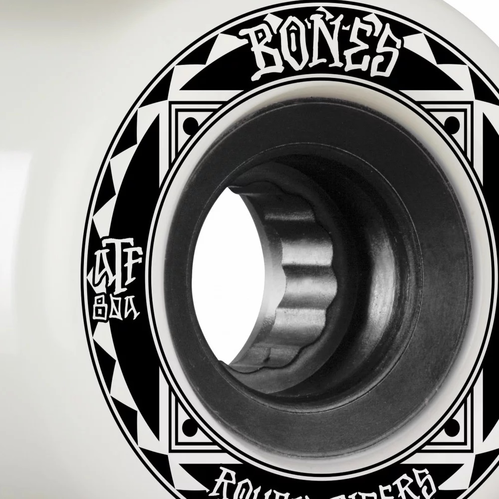 Bones Rough Riders Runners White ATF 80A 56mm Skateboard Wheels