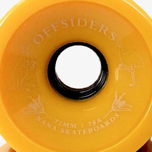Nana Offsiders Gold 78A 72mm Skateboard Wheels