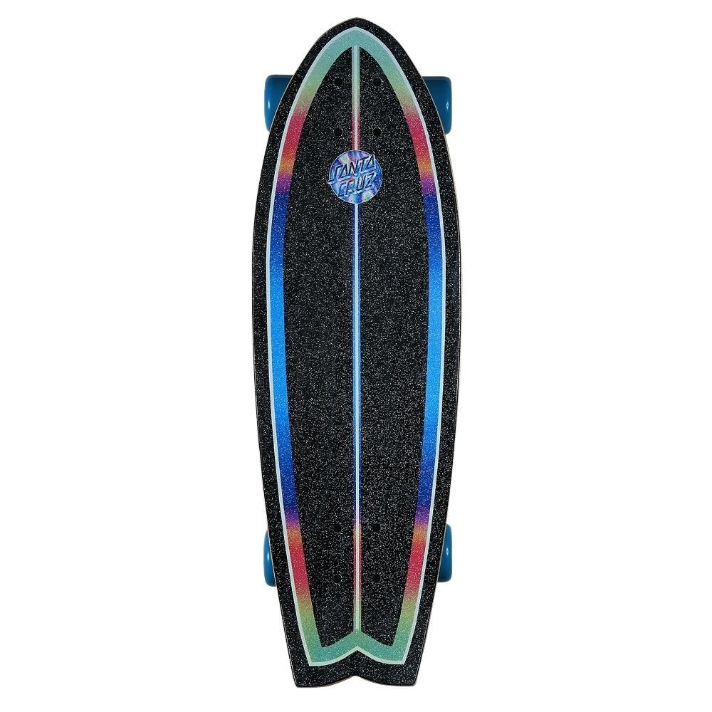 Santa Cruz Iridescent Dot Shark 27.7 Cruiser Skateboard