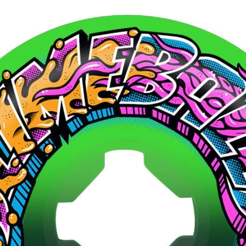 Slime Balls Speed Balls Greetings Green Black 99A 56mm Skateboard Wheels