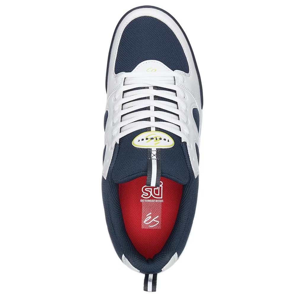 Es Silo SC White Navy Mens Skate Shoes [Size: US 9]