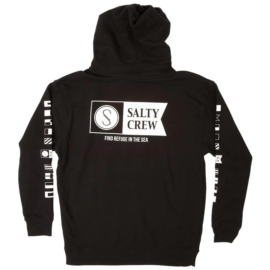 Salty Crew Alpha Fleece Black Youth Hoodie
