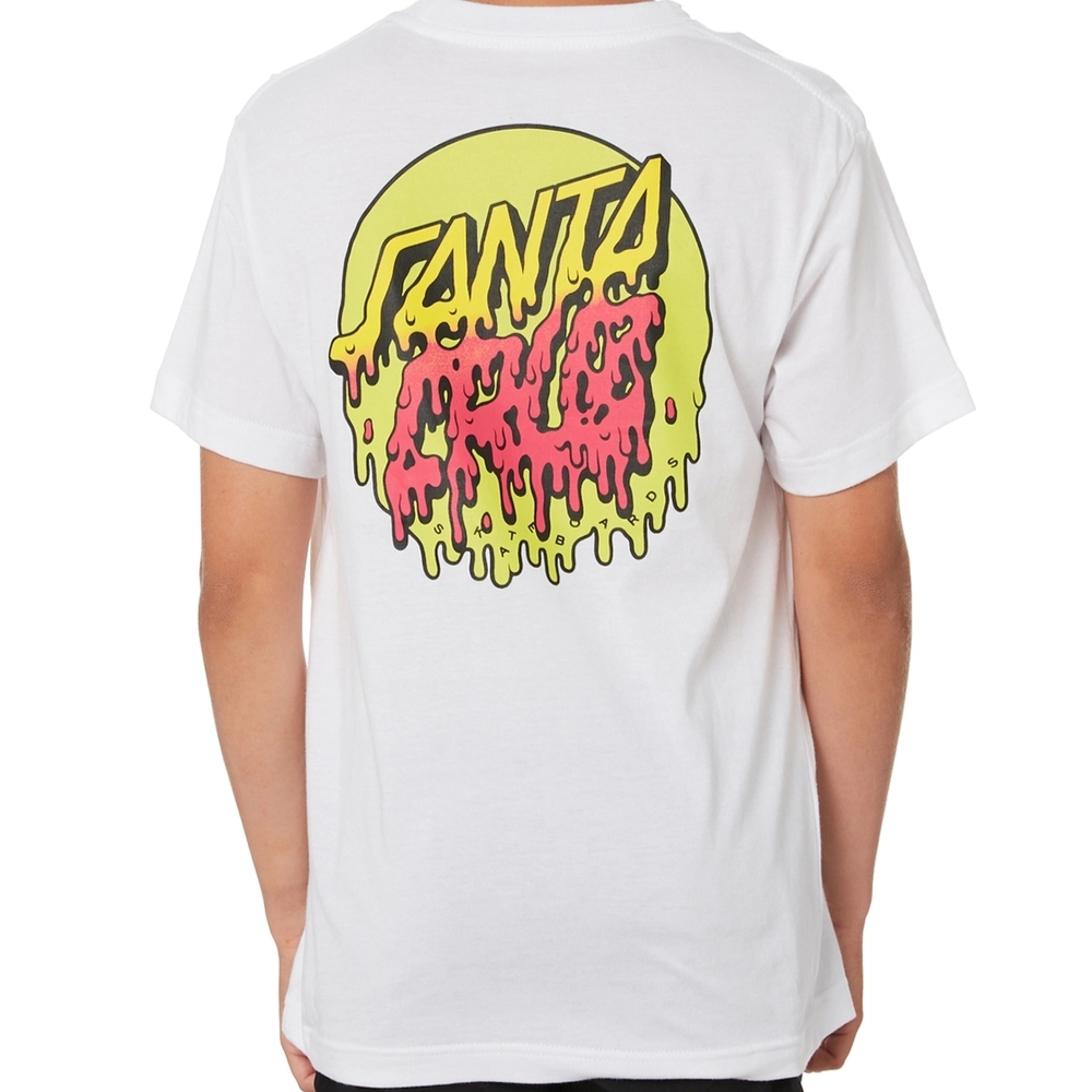 Santa Cruz Rad Dot White Youth T-Shirt