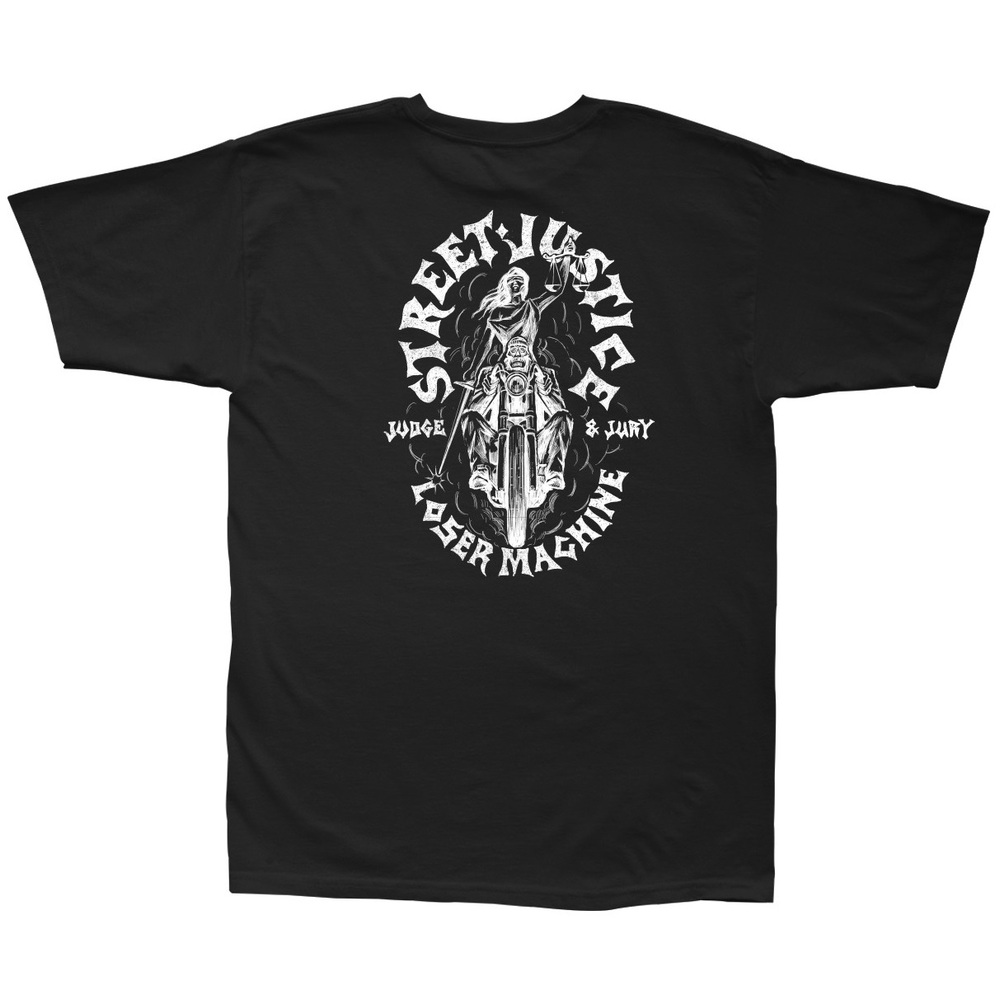 Loser Machine Street Justice Black T-Shirt