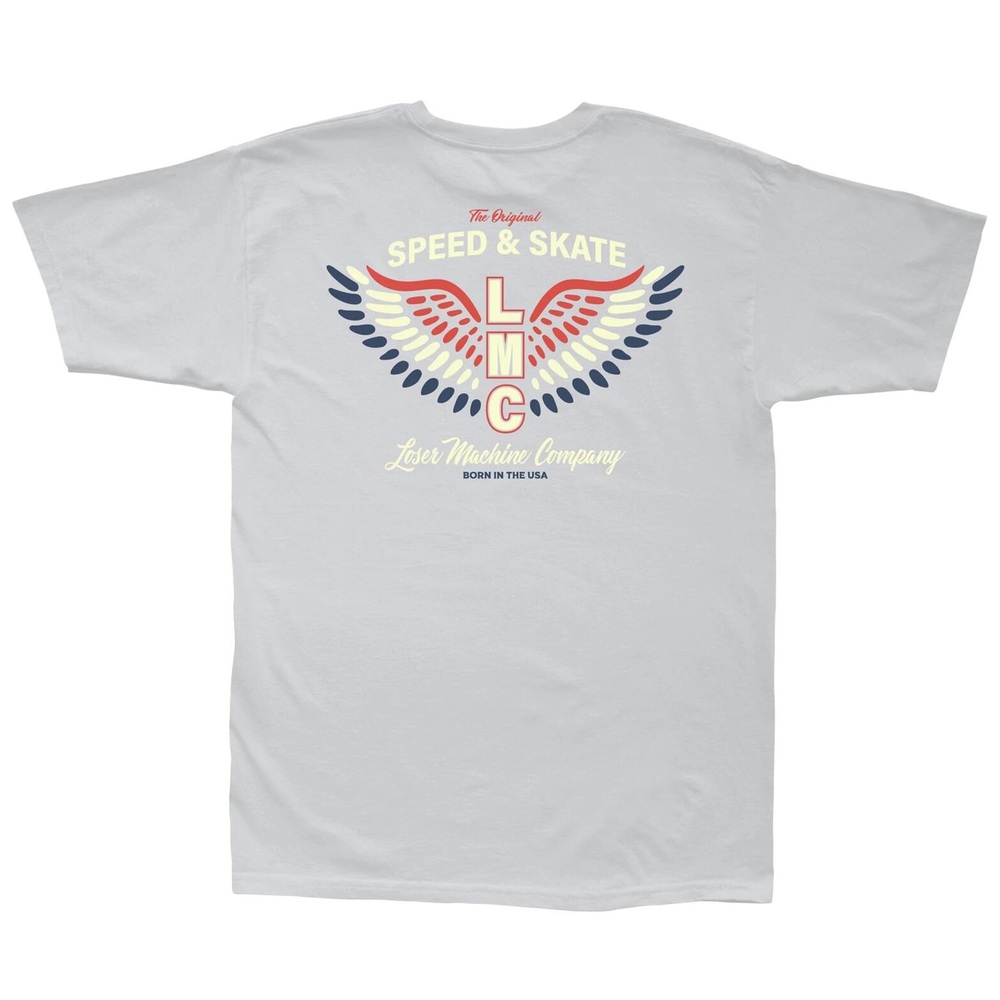 Loser Machine Patriotic Silver T-Shirt