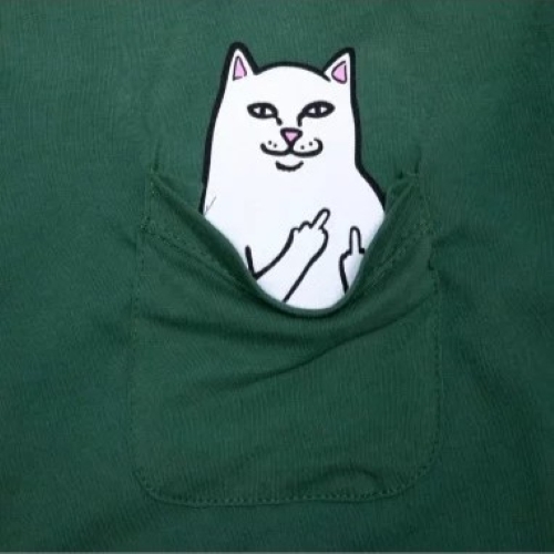 RipNDip Lord Nermal Pocket Olive T-Shirt [Size: S]