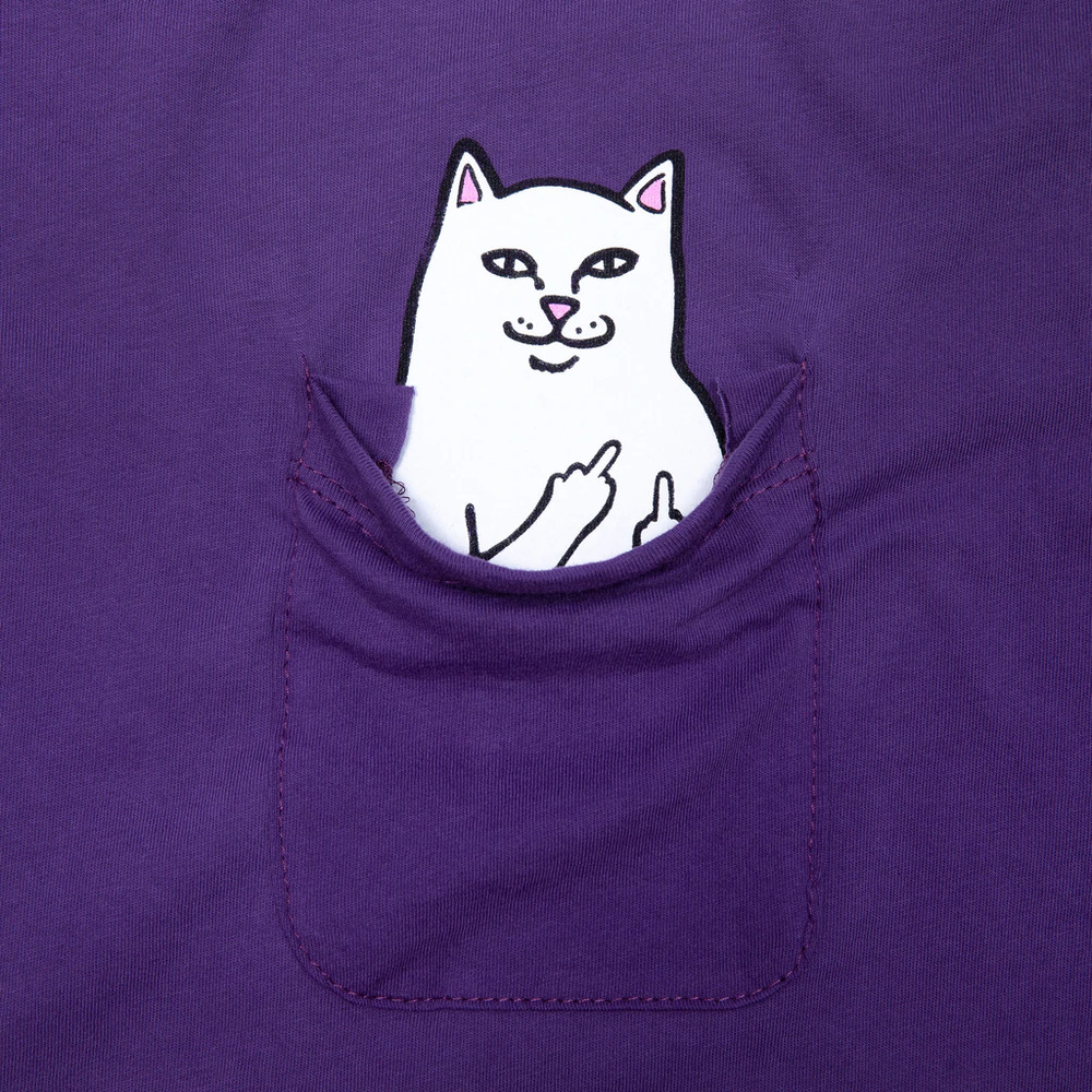 RipNDip Lord Nermal Pocket Purple T-Shirt [Size: S]