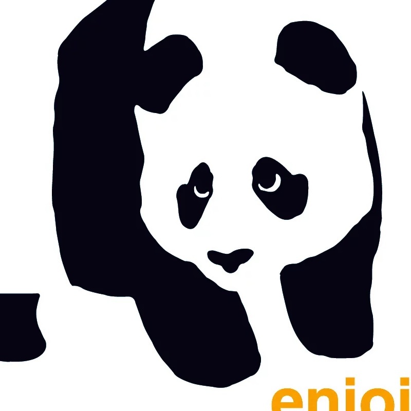 Enjoi Logo Panda White Skate Sticker