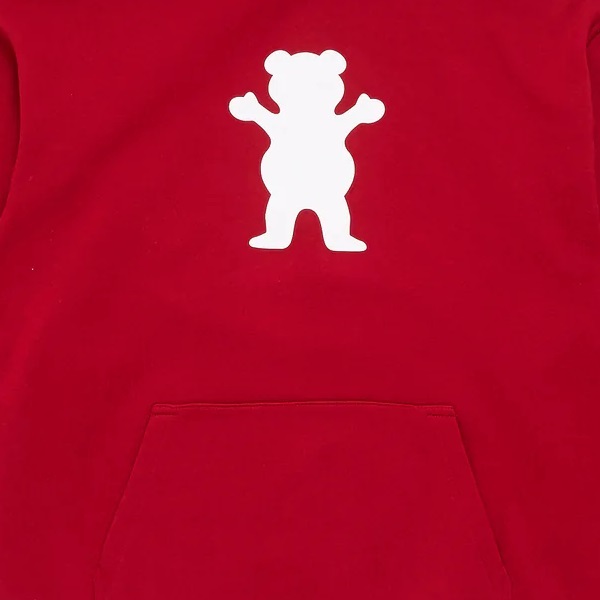 Grizzly OG Bear Red White Hoodie