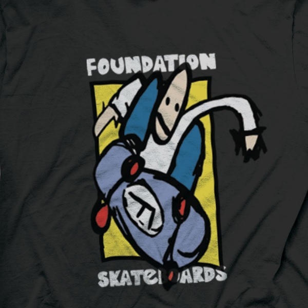 Foundation F Skater Black T-Shirt