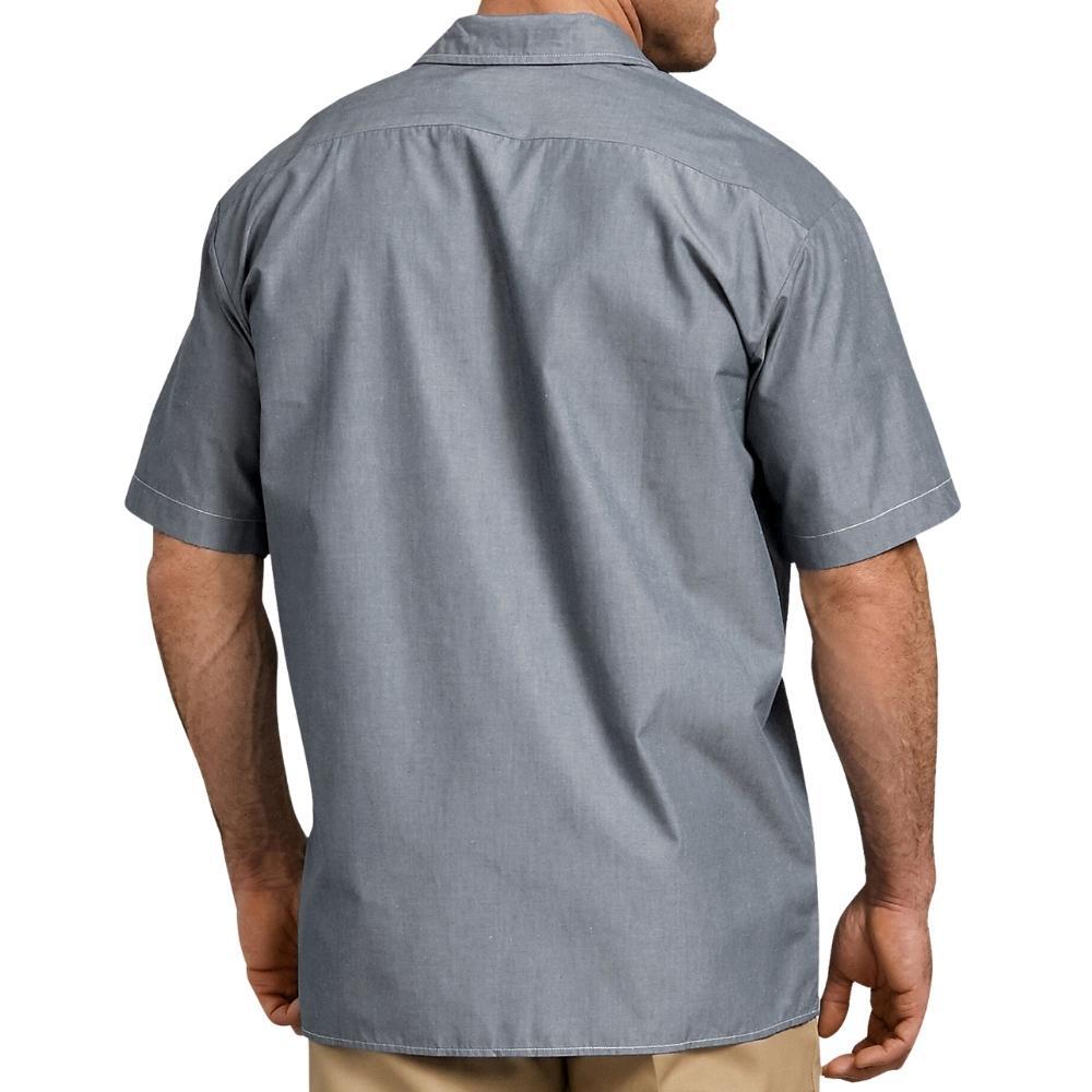 Dickies Navy Chambrey Button Up Shirt