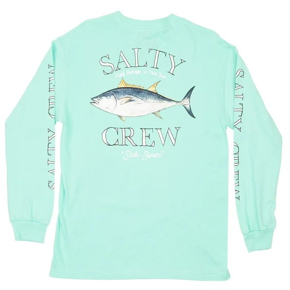 Salty Crew Big Blue Standard Seafoam Long Sleeve Shirt