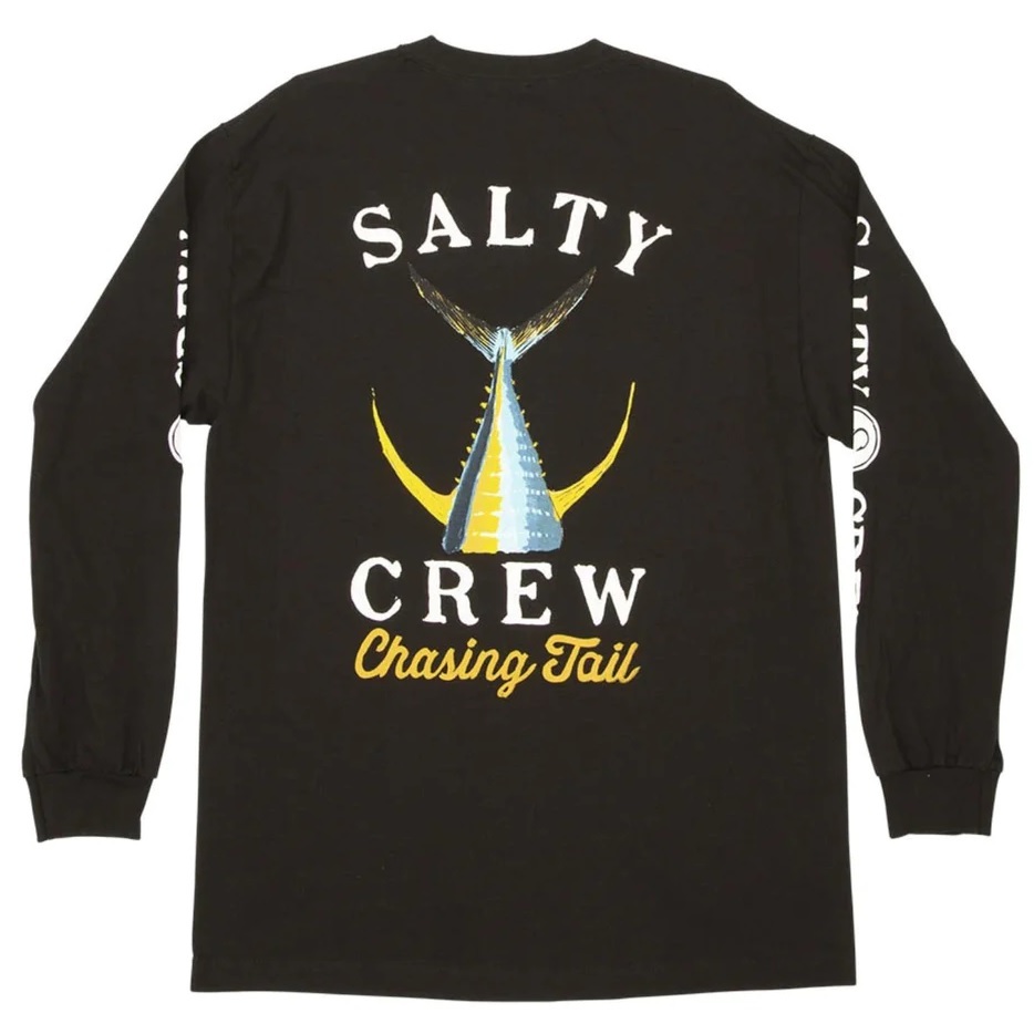 Salty Crew Tailed Black Long Sleeve Shirt