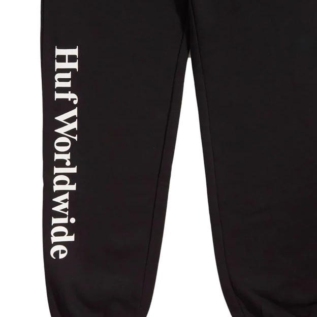 HUF Track Pants Essentials Fleece Black