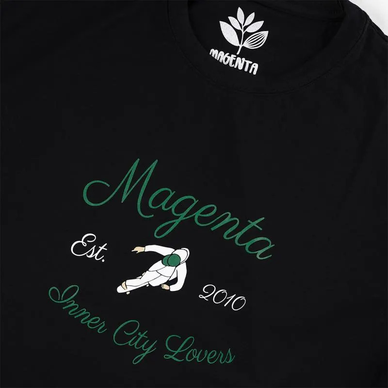 Magenta Inner City Lovers Black T-Shirt