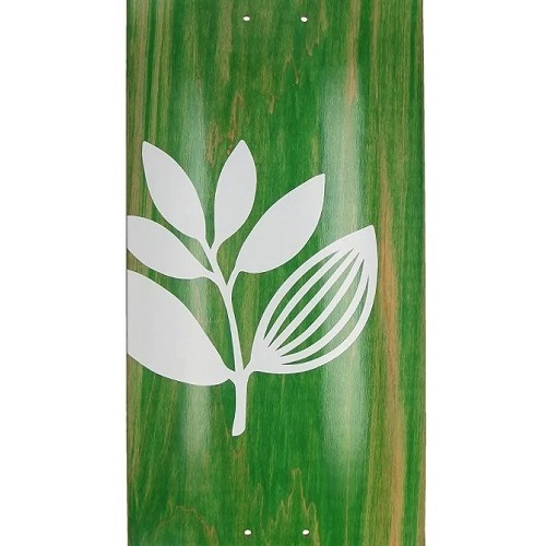 Magenta Big Plant Team 8.375 Green Skateboard Deck