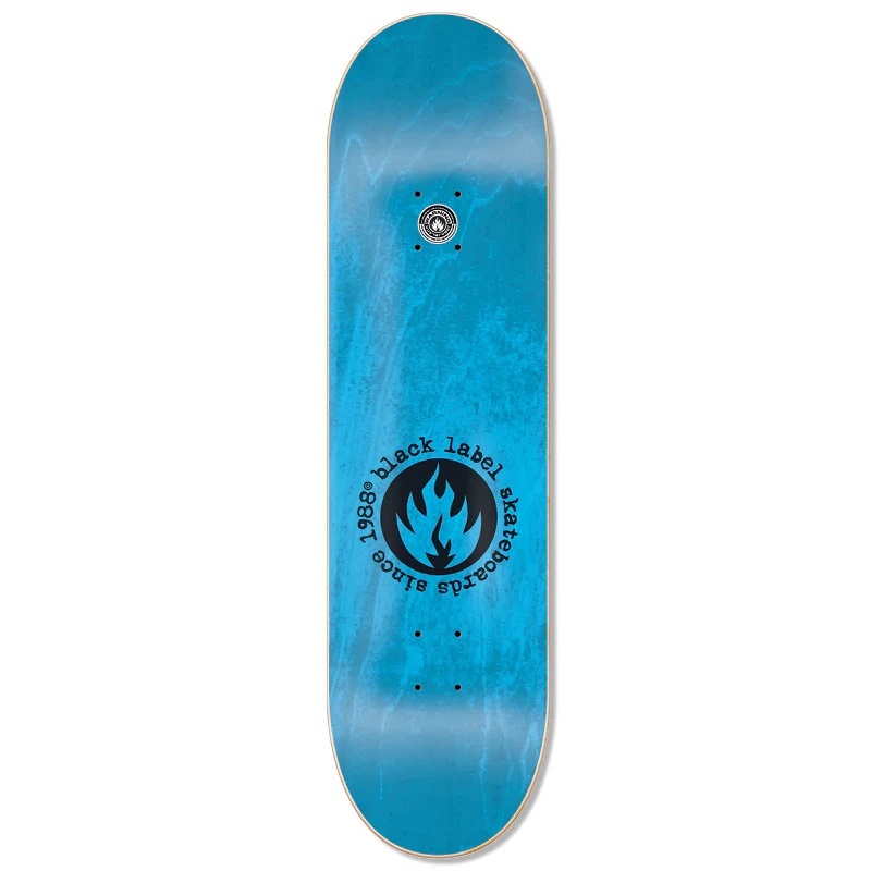 Black Label Circle Flame 8.25 Skateboard Deck