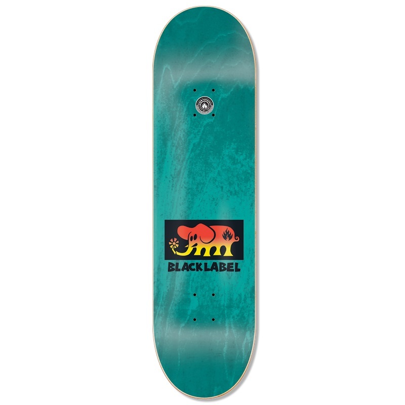 Black Label Elephant Fade 8.25 Skateboard Deck
