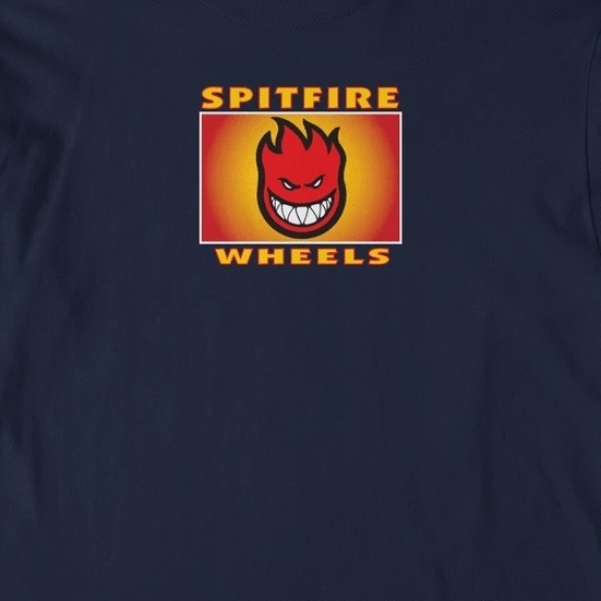 Spitfire Label Navy Youth Long Sleeve Shirt