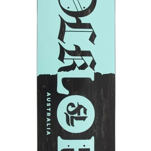 Folklore Warm Press Tear Split Blue 8.25 Skateboard Deck