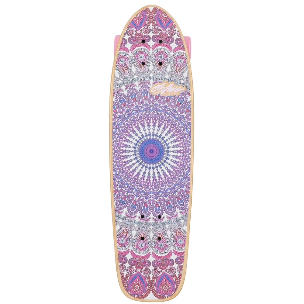 Obfive Mandala Pink 28 Cruiser Skateboard