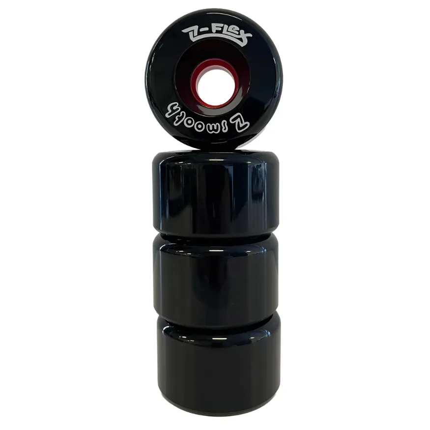 Z-Flex Z-Smooth Black 83A 63mm Skateboard Wheels