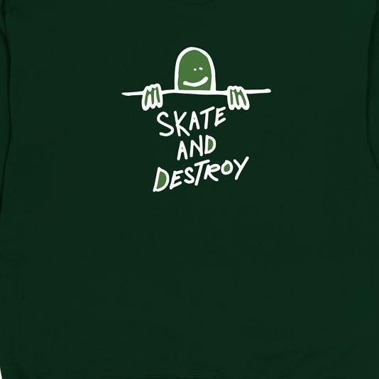 Thrasher Gonz Sad Logo Forest Green Crew Jumper [Size: S]