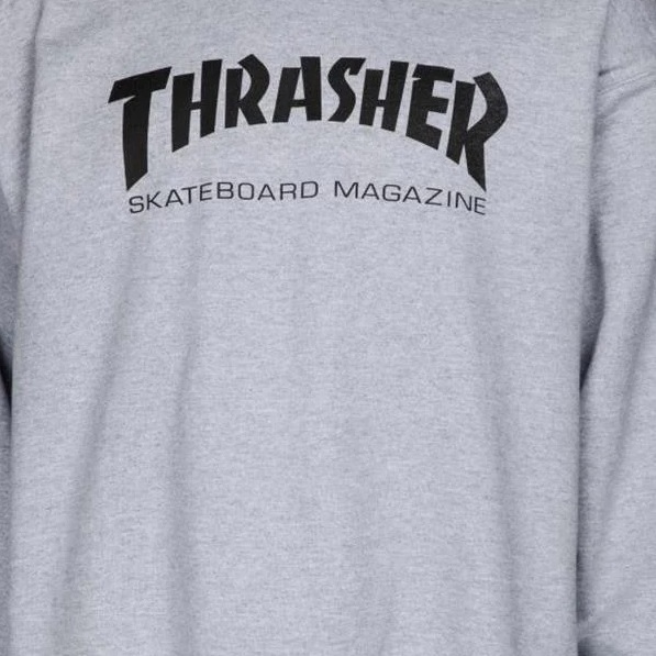 Thrasher Skate Mag Light Grey Crew Jumper [Size: S]