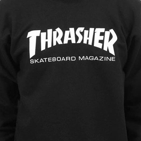 Thrasher Skate Mag Black Crew Jumper