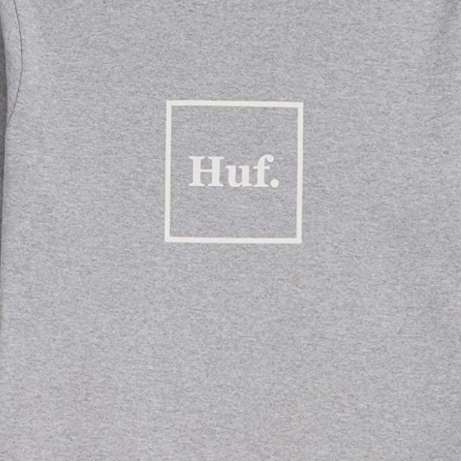 HUF Essentials Domestic Grey Heather Long Sleeve Shirt