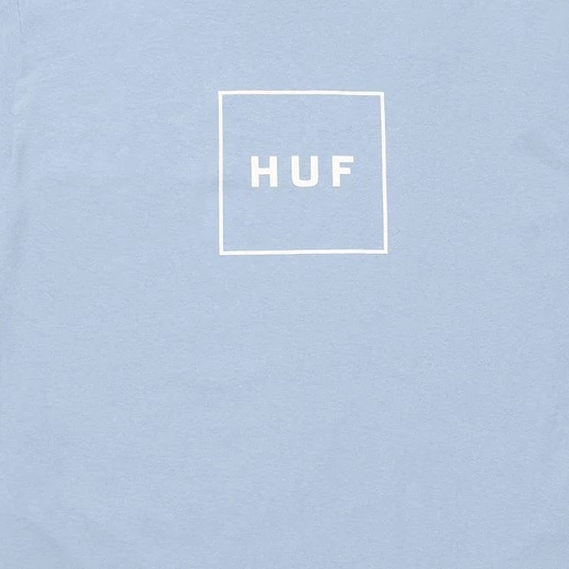 HUF Essentials Box Logo Light Blue T-Shirt 