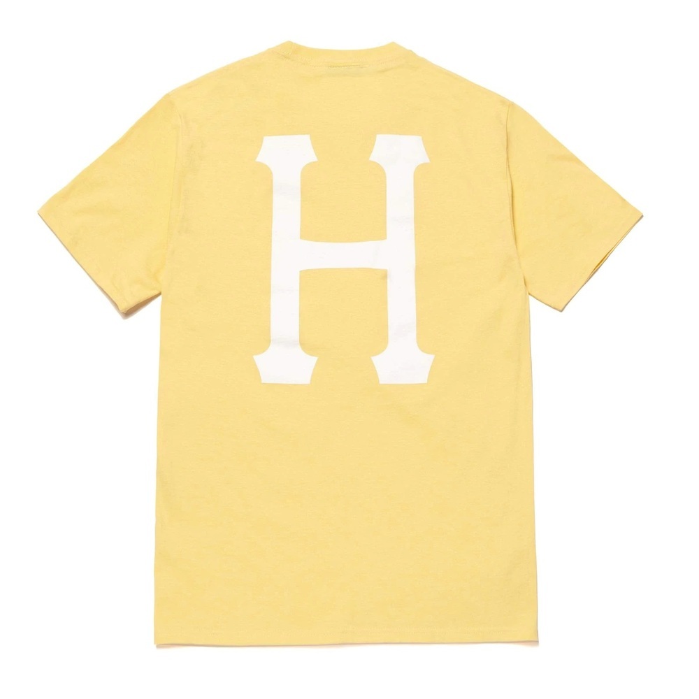 HUF Essential Classic H Washed Yellow T-Shirt [Size: L]