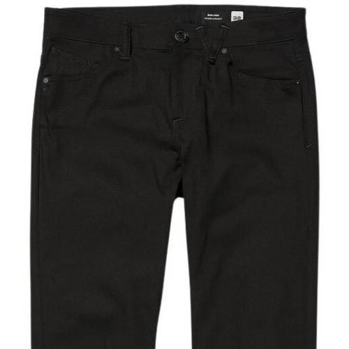 Volcom Solver Denim Black On Black Pants [Size: 34]