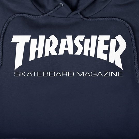 Thrasher Skate Mag Navy Hoodie [Size: S]