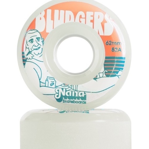 Nana Bludgers Cool Grey 82A 62mm Skateboard Wheels