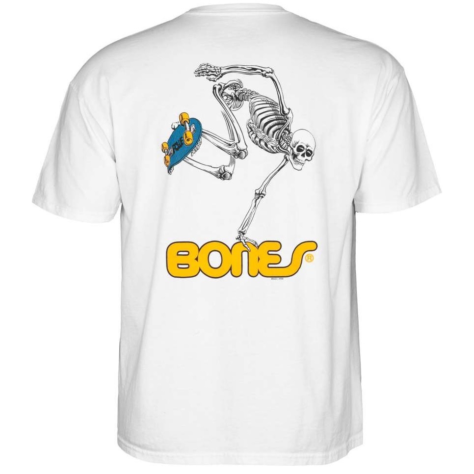 Powell Peralta Skate Skeleton White T-Shirt