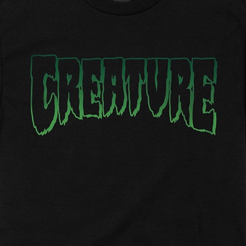 Creature Logo Outline Black T-Shirt