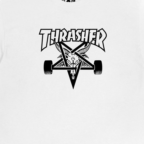 Thrasher Skategoat White T-Shirt [Size: M]