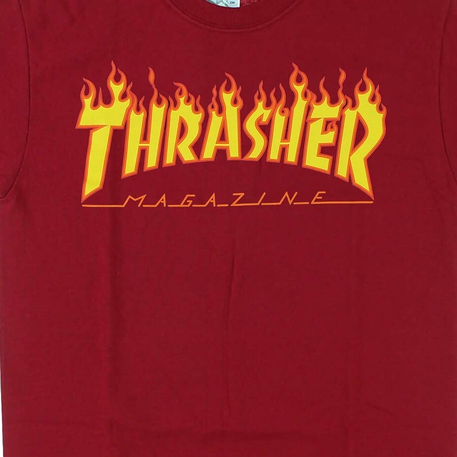 Thrasher Flame Cardinal Red T-Shirt