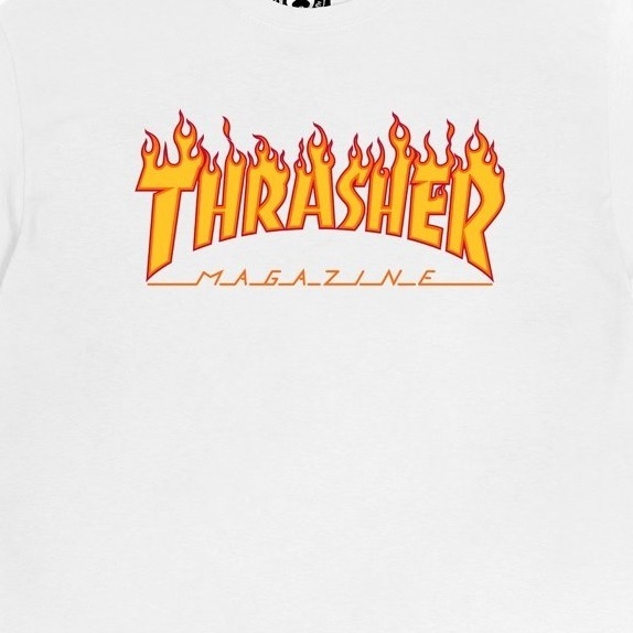 Thrasher Flame White T-Shirt