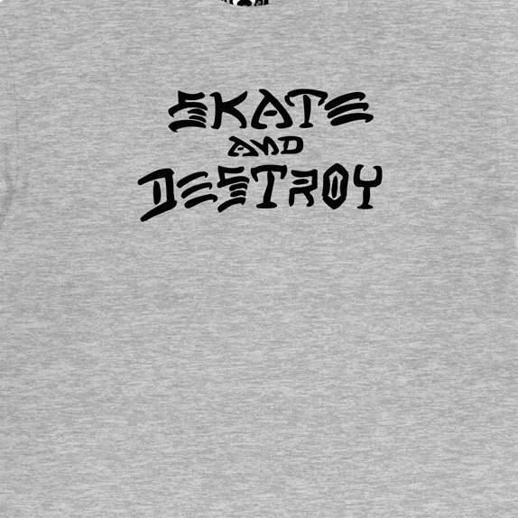 Thrasher Skate & Destroy Grey T-Shirt