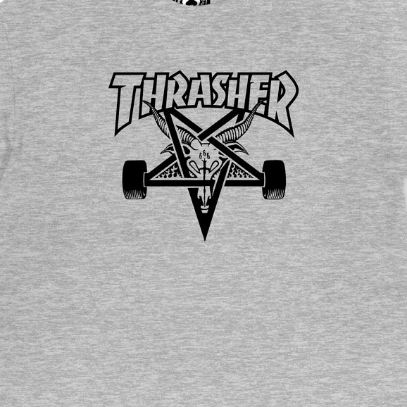 Thrasher Skategoat Grey T-Shirt [Size: S]