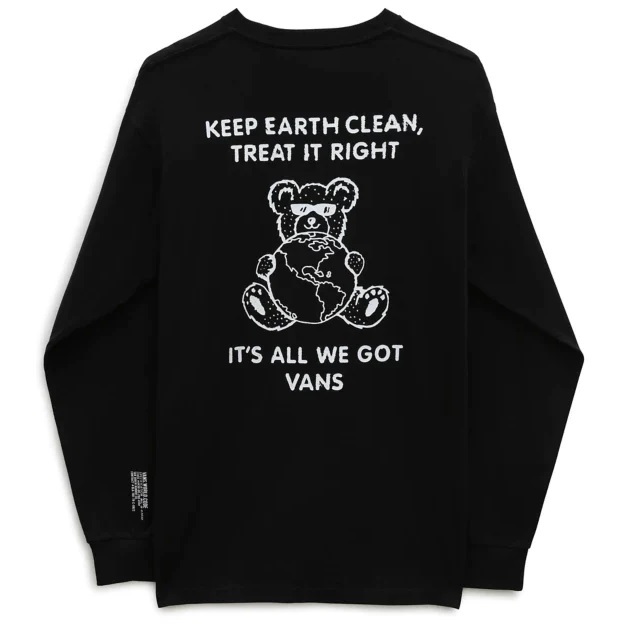 Vans World Code Black Long Sleeve Shirt [Size: M]