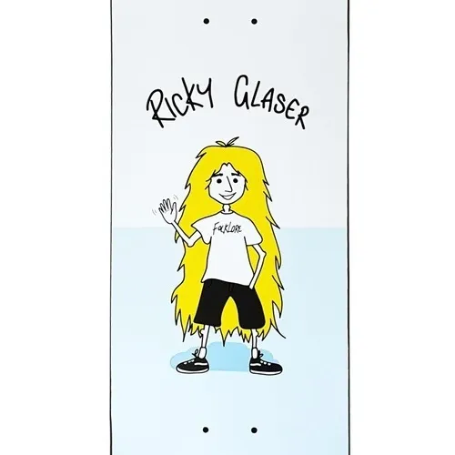 Folklore Fibretech Lite Ricky Glaser Split Blue 8.25 Skateboard Deck