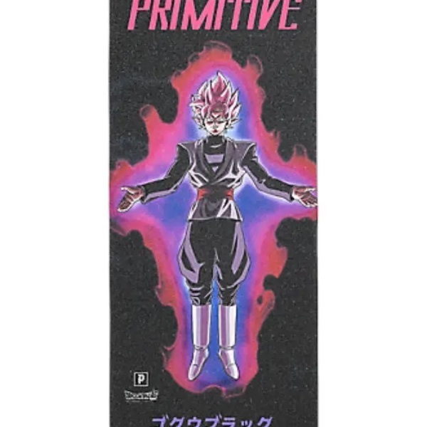 Primitive Goku Black Rose Black 9 x 33 Skateboard Grip Tape Sheet